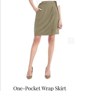 Banana Republic One Pocket Wrap Skirt